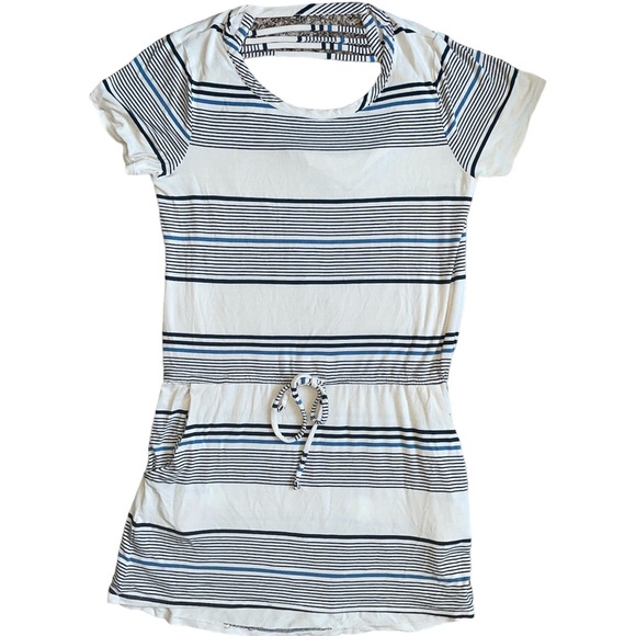 Chaser Strappy Drape-Back Striped Mini Dress - Picture 8 of 12